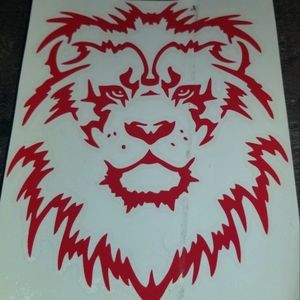 Red Lion Graphic Decal